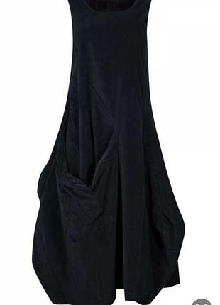Дизайнерська оксамитова довга чорна сукня rundholz black label dress