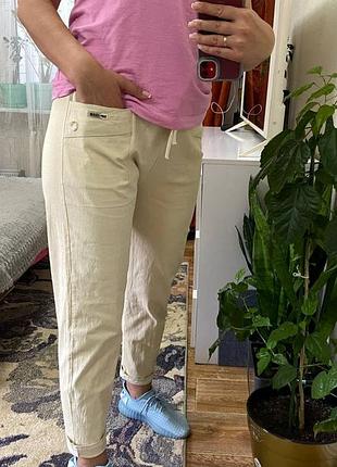 Женские льняные стильные брюки 477 sb