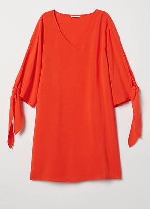 Сукня з рукавами-зав'язками h&m