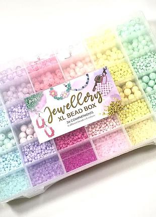 Набір бісеру для рукоділля 36 кольорів xl avec