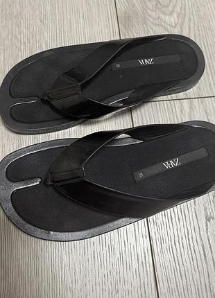 Шлепанцы zara, шлепки, вьетнамки зара