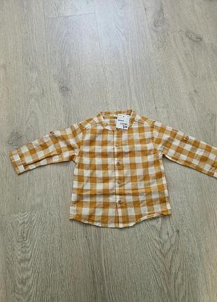 Рубашка для мальчика 9-12 месяцев
