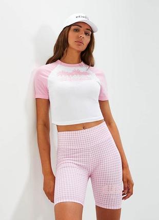 Бавовняна футболка топ укорочена ellesse