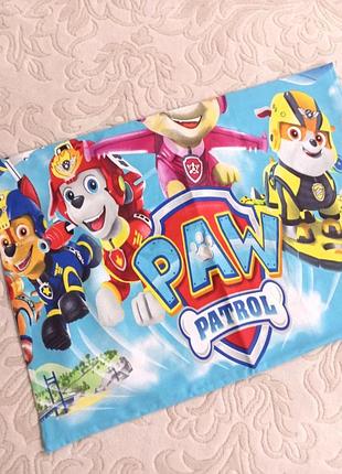 Красивая, яркая наволочка " щенячий патруль", из плотной бязи. все размеры!