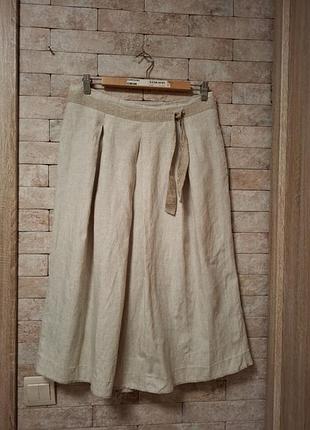 Peserico льняная юбка в скадку