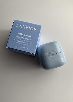Зволожуючий крем для обличчя laneige water bank blue hyaluronic cream moisturizer
