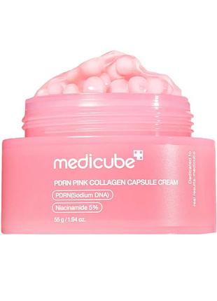 Капсульний крем medicube salmon dna pdrn pink collagen capsule cream salmon dna pdrn