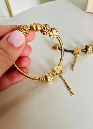 Рідкісний шарм pandora оригінал жовте золото 585