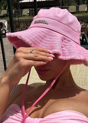 🔴панама jacquemus
ціна: 770грн 
кольори: рожева, бежева (білої немає)
