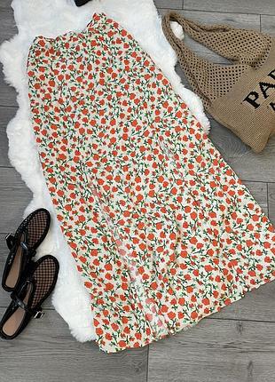 Максі спідниця квіткова
