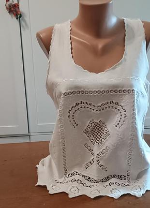 Блуза майка в стиле бохо