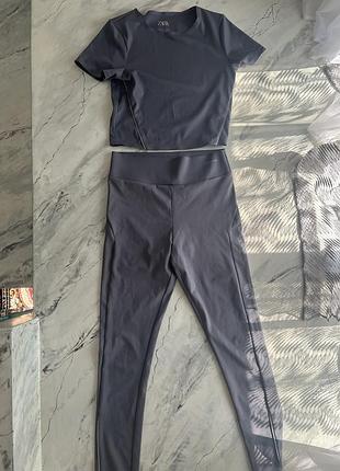 Лосини та футболка zara оригінал size-13-14 см-164 присутній торг