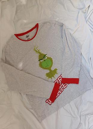 Піжамна кофта із ґрінчем унісекс чоловіча жіноча xl хл