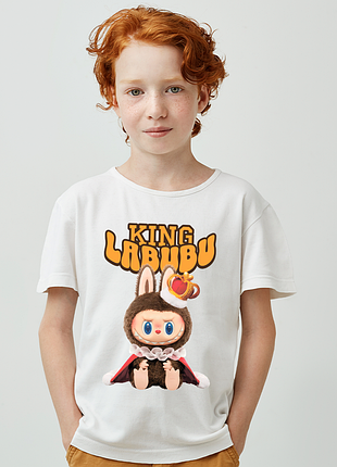 Футболка с оригинальным принтом игрушки "king labubu лабубу" push it