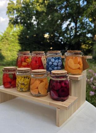 Аромасвеча ручной работы ягодное варенье