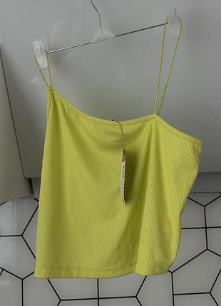 Кроп-топ с, топ салатовый, топ рубчик, топ новий primark