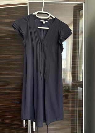 Темно-синя сукня міні від h&m