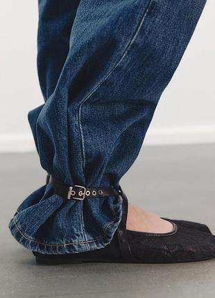 Балетки сетка кружево zara оригинал2 фото
