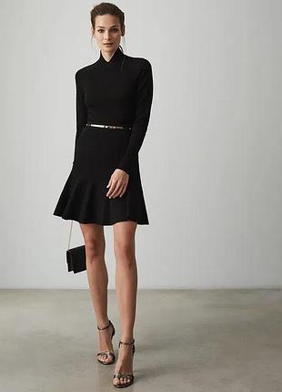 Reiss hannah спідниця темно синя свіжі колекції