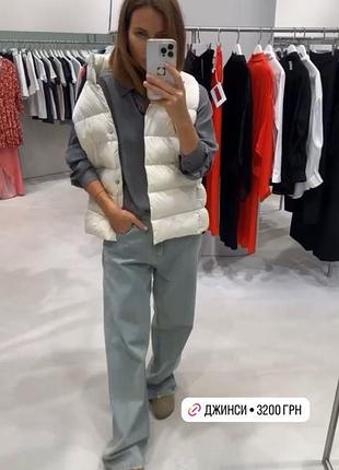 Стильні блакитні джинси жіночі cabanchicom s оригінал штани широкі wide leg cabanchi com