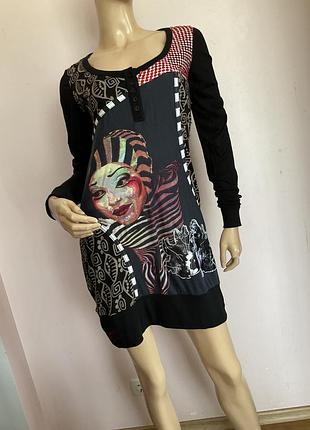 Фирменное трикотажное платье- туника/ м/ brend desigual