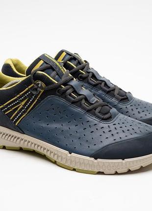Кросівки чоловічі шкіряні сині ecco intrinsic розмір 44