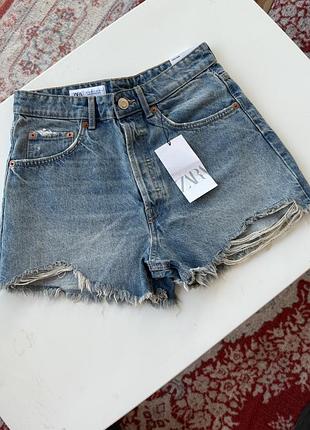 Zara короткі джинсові шорти 40, zara короткие джинсовые шорты м/л