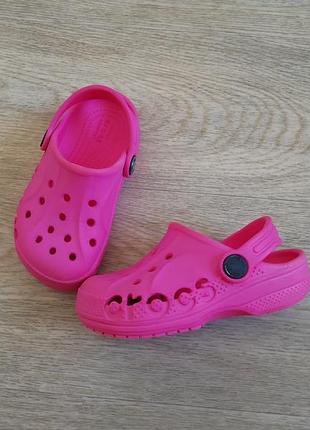 Босоніжки сабо клоги кроксы розовые crocs c8 25 размер