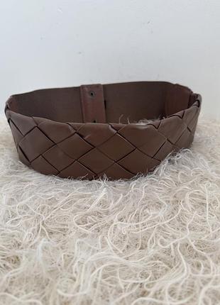 Широкий плетений ремінь на резинці