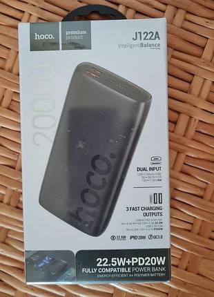 Powerbank hoco 20000 j122a повербанк hoco j122a respect 22.5w 20000 ma