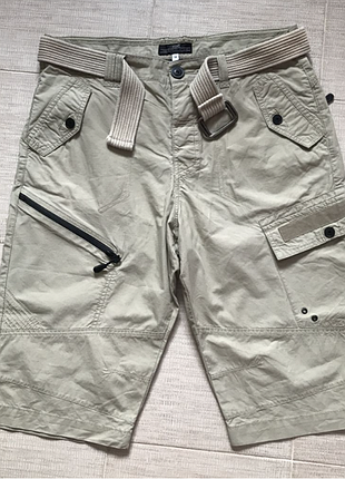 Круті шорти карго, бермуди з поясом і кишенями, next. w34 сост. нового