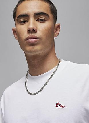 Футболка чоловіча jordan, колір білий😍 nike3 фото