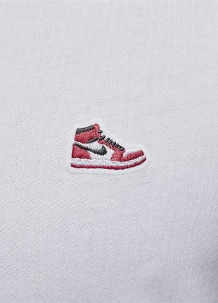 Футболка чоловіча jordan, колір білий😍 nike2 фото