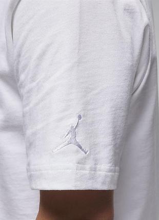 Футболка чоловіча jordan, колір білий😍 nike7 фото