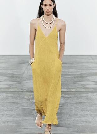 Zara нова сукня з бірками льон