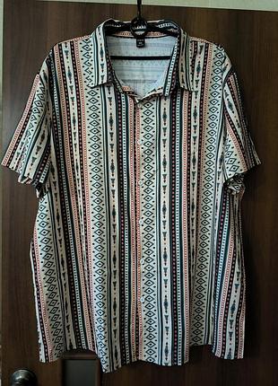Яркая рубашка 58-60 р.
