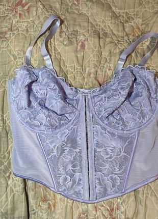 Шикарный красивый сексуальный укороченный корсет бюст бюстье на большую чашечку.