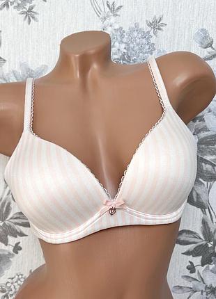 Бюстгальтер victoria’s secret без кісточок в смужку 75в-80а