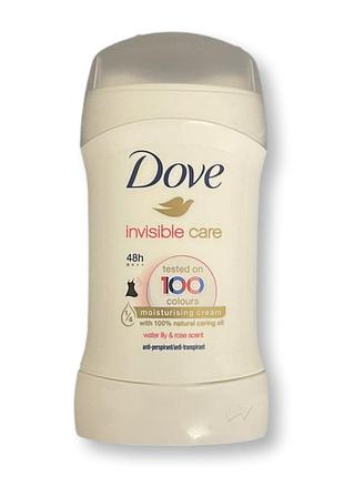 Антиперспирант dove невидимый уход стик 40 мл