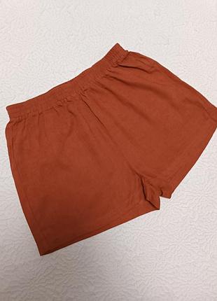 Шорты женские лен shein m/38/10/46