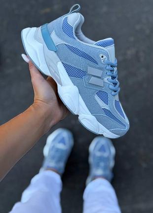 Кроссовки женские голубые 36-41