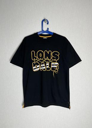 Чоловіча футболка lonsdale чорна. розмір m