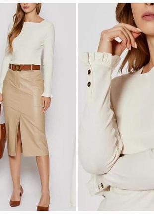 Lauren ralph lauren футболка-блузка с длинными рукавами и тонким ребристым верхом