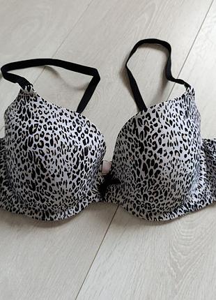 Бюстгальтер леопардовый бюст гладкий лиф victoria's secret 36c 80c 75d
