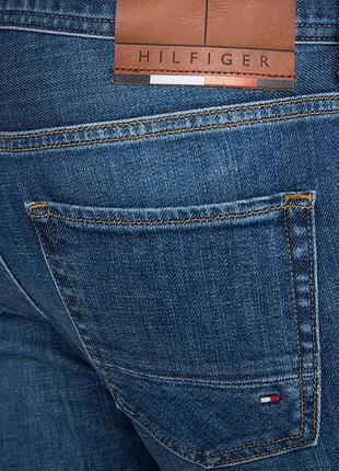 Чоловічі сині джинси tommy hilfiger denton straight fit stretch