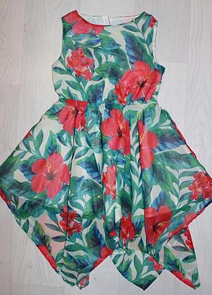 Плаття нарядне шифон дівчинці 5 - 6 років