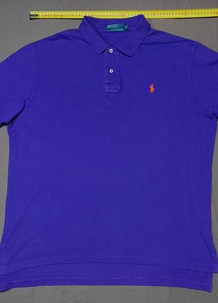 Плечі 52 см polo four-stitch lauren поло колір фіолетовий  size xl