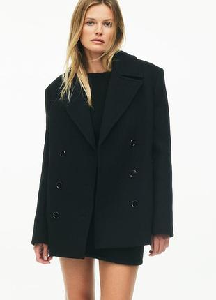 Шикарне пальто блейзер з вовни zara