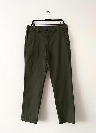 Зеленые брюки брюки брюки чинос marks &amp; spencer