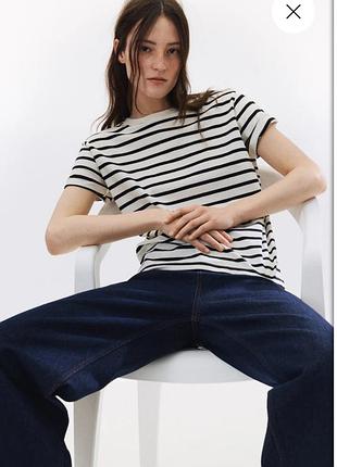 Базова футболка в смужку h&m
